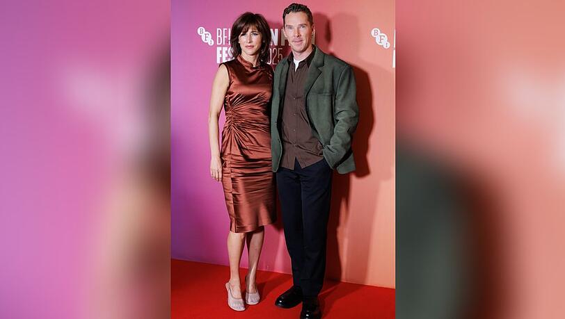 Benedict Cumberbatch und Sophie Hunter in London.