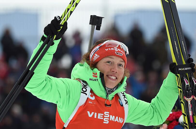 Laura Dahlmeier holte im Sprint die Bronze-Medaille.