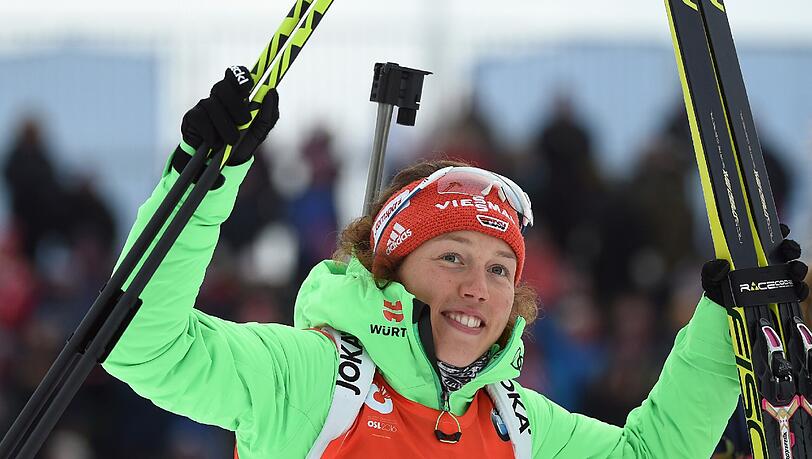 Laura Dahlmeier holte im Sprint die Bronze-Medaille. Laura Dahlmeier holte im Sprint die Bronze-Medaille.