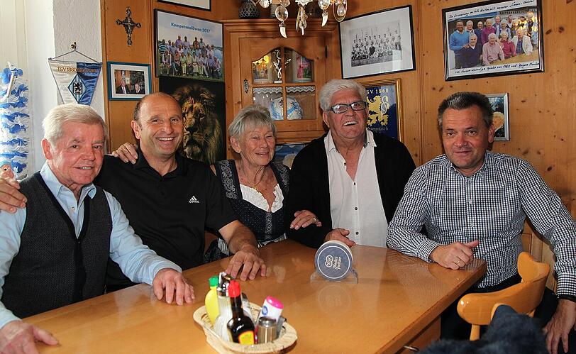 Peter Zacher, Thomas Miller, Christl Estermann, Werner Lorant und Manfred Schwabl (von links).