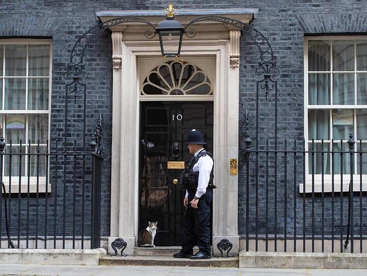 Blick aud die Downing Street 10: Der an Covid-19 erkrankte britische Premierminister Johnson befindet sich auf dem Weg der Besserung.