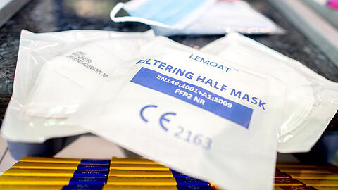 FFP2-Masken aus China ohne CE-Zeichen führten zum Streit zwischen Union und SPD. (Symbolbild)