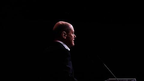 Olaf Scholz am Sonntag beim Berliner SPD-Landesparteitag.
