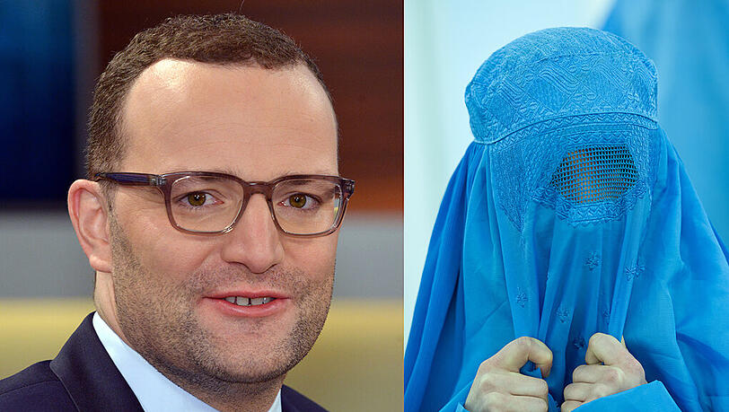 Jens Spahn (CDU) will keinen vollverschleierten Frauen in Deutschland mehr sehen. Jens Spahn (CDU) will keinen vollverschleierten Frauen in Deutschland mehr sehen.