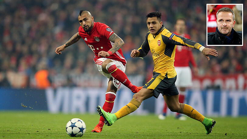 Könnten bald beim FC Bayern vereint sein: Die Chilenen Arturo Vidal und Alexis Sanchez (r.), der bei Arsenal unglücklich ist.