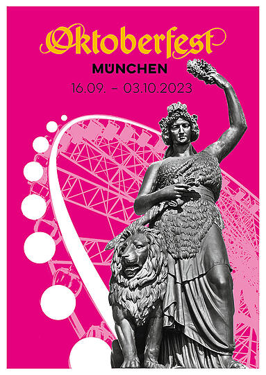 Wie sieht das Oktoberfest-Plakat 2023 aus? 45 Motive stehen zur Auswahl.
