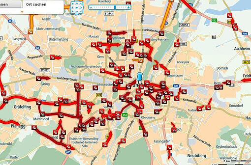 Blackout in München: Auch auf den Autobahnen in und im München hat der Verkehrsinformationsdienst von TomTom ein deutlich erhöhtes Verkehrsaufkommen festgestellt.