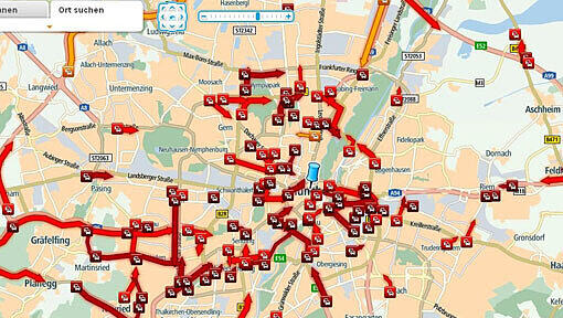 Blackout in München: Auch auf den Autobahnen in und im München hat der Verkehrsinformationsdienst von TomTom ein deutlich erhöhtes Verkehrsaufkommen festgestellt. Blackout in München: Auch auf den Autobahnen in und im München hat der Verkehrsinformationsdienst von TomTom ein deutlich erhöhtes Verkehrsaufkommen festgestellt.