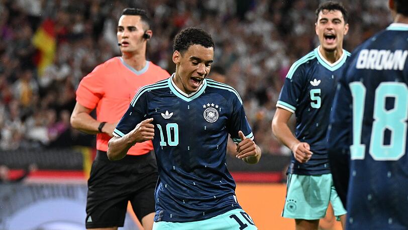 Jamal Musiala tankte mit seinem Treffer gegen Finnland Selbstvertrauen, ist von seiner Top-Form aber noch weit entfernt.