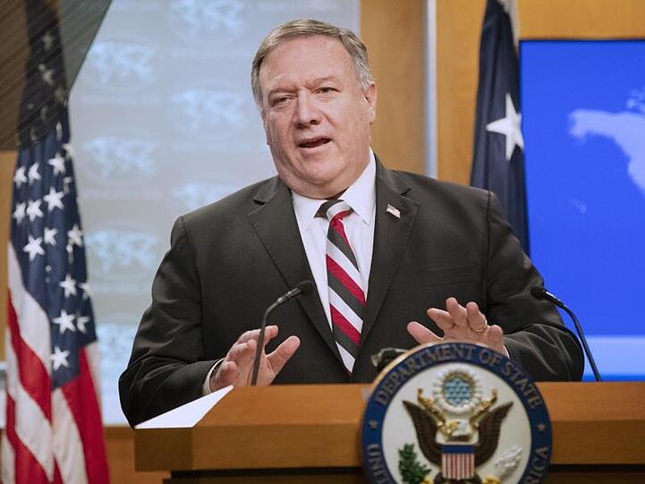 Mike Pompeo ist trotz der Pandemie nach Afghanistan gereist.