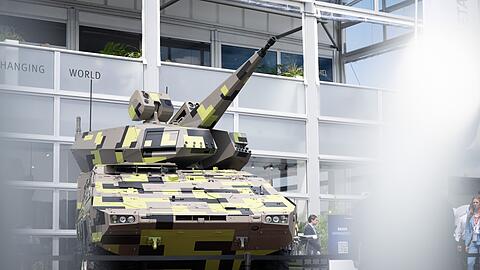 Das Flugabwehrsystem Boxer Skyranger 30 von Rheinmetall.