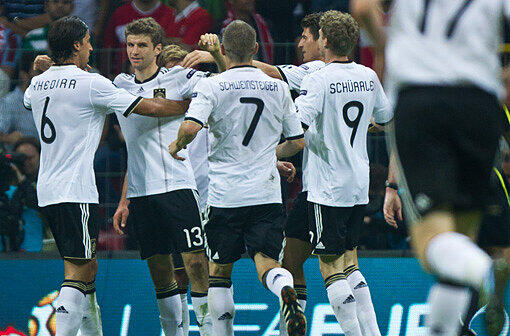 Deutschlands Fußballer hatten viel Grund zum jubeln.