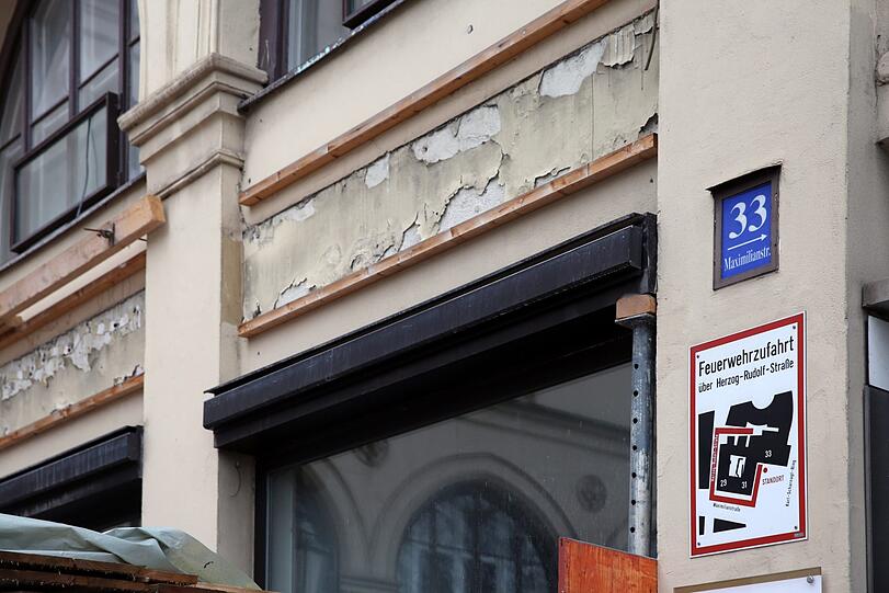Das Café Roma hätte eigentlich im Frühjahr 2017 eröffnen sollen, befindet sich aber noch im Rohbau - die Bilder.