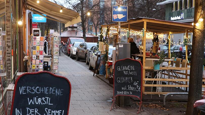 Tote Hose in der Außengastronomie in der Weißenburger Straße - liegt es an der neuen 2G-Regel oder mehr am kalten Wetter?
