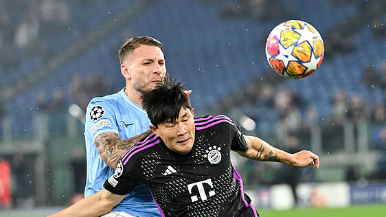Kim Min-jae im Duell mit Lazios Ciro Immobile.