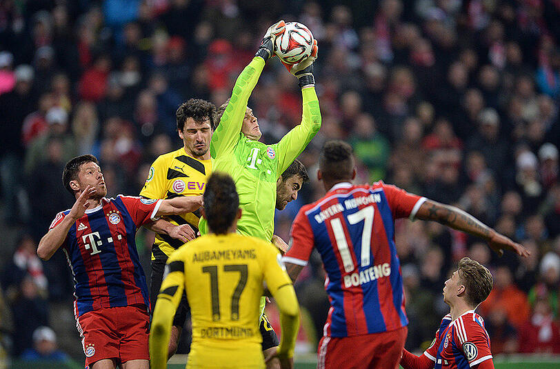 Die letzte Begegnung konnte der BVB für sich entscheiden: Im Halbfinale des DFB-Pokals 14/15