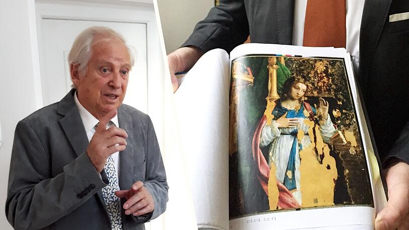 Sprint-Legende Armin Hary streitet seit Jahrzehnten mit einem Galeristen um die Verkündigungsmadonna (Abbildung), die von Da-Vinci stammen soll.