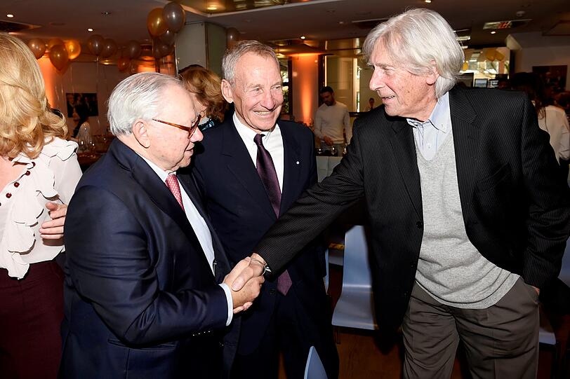 Prof. Hubert Burda (l.), Herbert Henzler (Mitte) und Eberhard Schoener