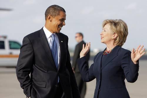 Zwei, die vielleicht auch miteinander können: Barack Obama und Hillary Clinton.