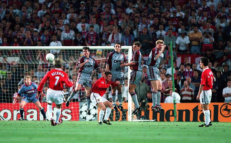 Hier ein Bild aus dem legendären Champions-League-Finale 1999 gegen den FC Bayern.