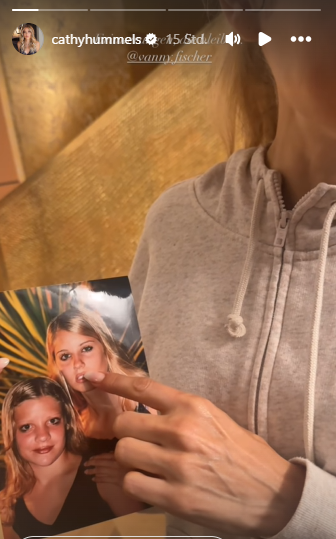Cathy Hummels mit Schwester Vanessa Fischer.