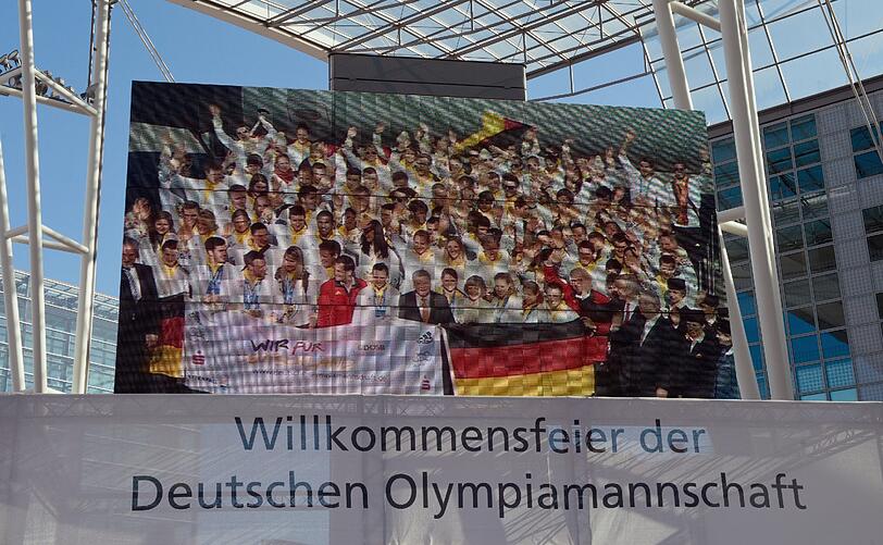 Sie sind wieder in München angekommen: Die Olympia-Stars aus Sotschi.