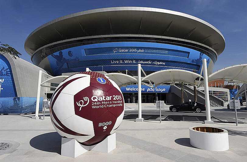 Eine der drei Spielstätten in Katar: Die "Ali Bin Hamad Al-Attiya Arena" in Doha.