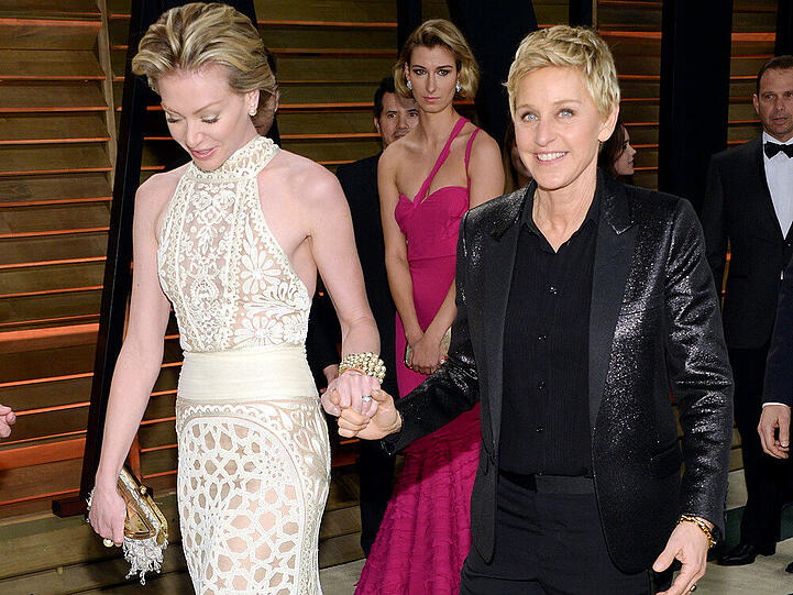 Ellen DeGeneres (rechts) mit ihrer Ehefrau Portia de Rossi