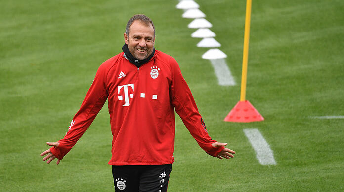 Sorgt für positive Stimmung beim FC Bayern: Trainer Hansi Flick