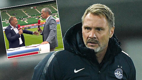 Austria-Trainer Thorsten Fink. Er hatte wenig Lust auf das Interview.