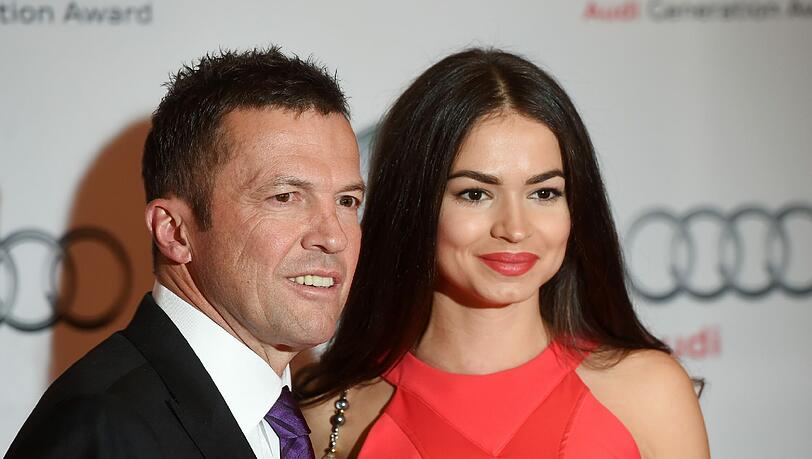 Lothar Matthäus mit seiner aktuellen Ehefrau Anastasia.