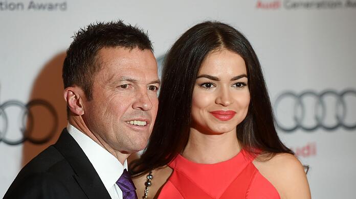 Lothar Matthäus mit seiner aktuellen Ehefrau Anastasia.