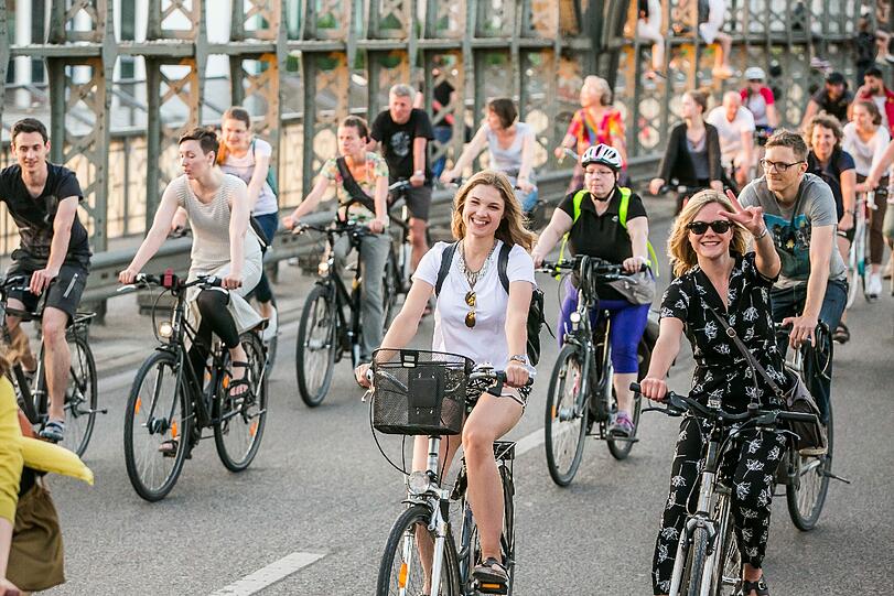 Über 16.000 Münchner waren bei der siebten Radlnacht dabei. Die Bilder.