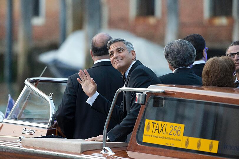 Traumhochzeit in Venedig: George Clooney und seine Amal sind jetzt verheiratet.