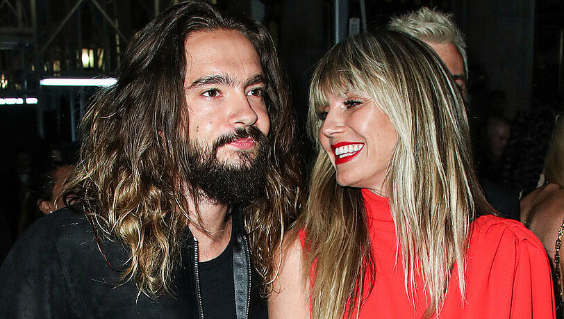 Heidi Klum strahlt im Rahmen der New York Fashion Week Neu-Ehemann Tom Kaulitz an Heidi Klum strahlt im Rahmen der New York Fashion Week Neu-Ehemann Tom Kaulitz an