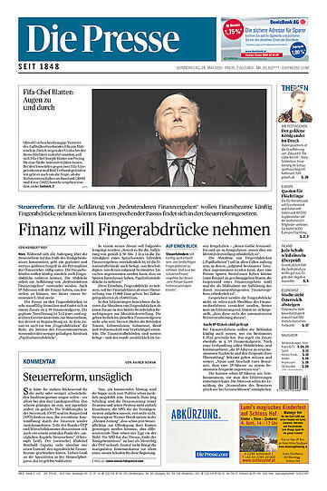"Hau ab, Blatter", "Die Fifa als Mafia", "Arschlochtest": Die internationale Presse über den FIFA-Skandal. Pressestimmen zum Druchklicken...