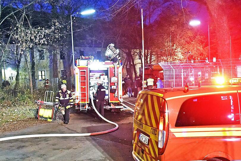 Betroffen war ein zweigeschossiger Altbau auf dem Gelände der Flüchtlingsunterkunft.