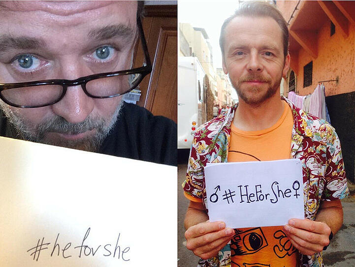 Russell Crowe und Simon Pegg kämpfen für die Gleichberechtigung