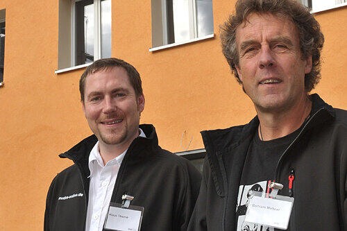 mudra-Chefs: Klaus Thieme (li.) und Bertram Wehner.