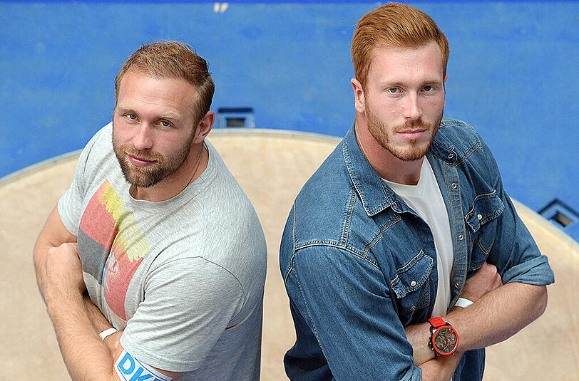 Die Diskus-Brüder Robert (l) und Christoph Harting.