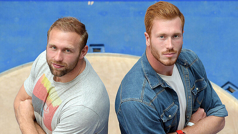 Die Diskus-Brüder Robert (l) und Christoph Harting.