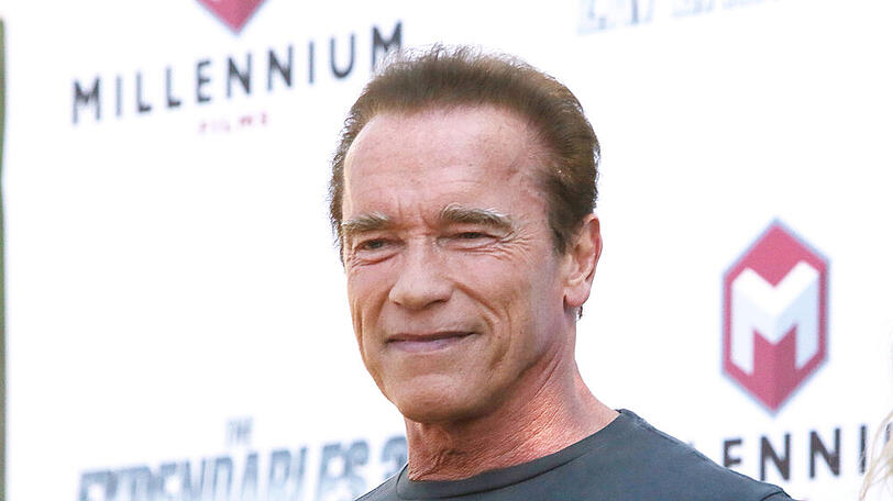 Arnold Schwarzenegger feiert mit seinem Esel Lulu Geburtstag.