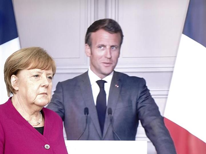 Wollen in der Pandemie-Vorsorge keine nationalen Alleingänge mehr: Bundeskanzlerin Angela Merkel (CDU) und Frankreichs Präsident Emmanuel Macron.