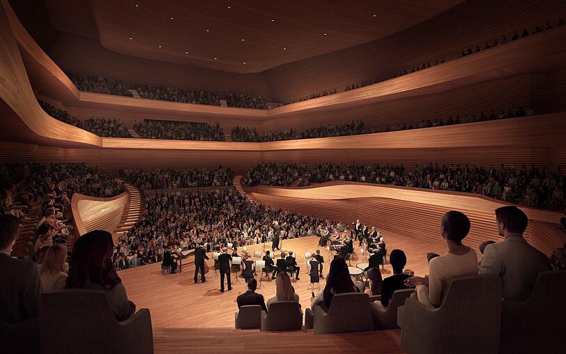 Der große Saal.