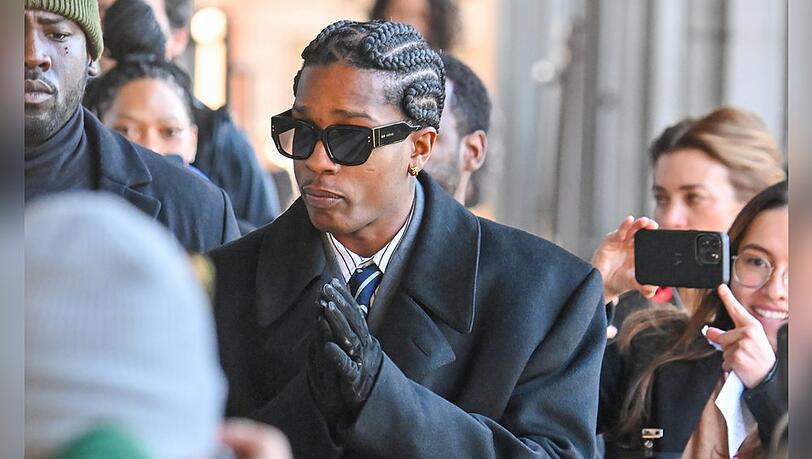 A$AP Rocky auf dem Weg zum Gerichtssaal.