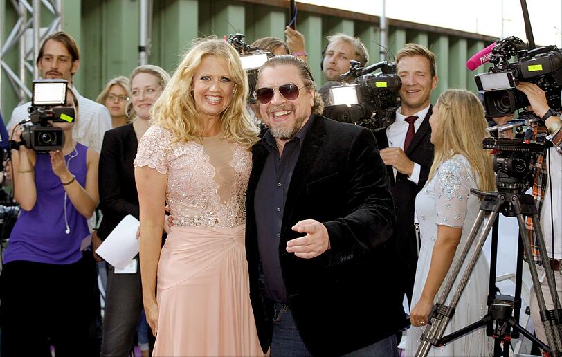 Barbara Schöneberger und Schauspieler Armin Rohde