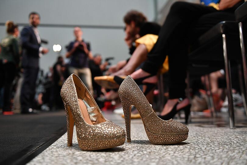 Harald Glööckler hat auf der Berlin Fashion Week seine neue Kollektion präsentiert.