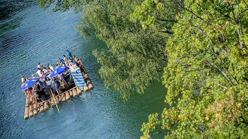 Wird es dieses Jahr nicht geben: Floßfahrten auf der Isar.
