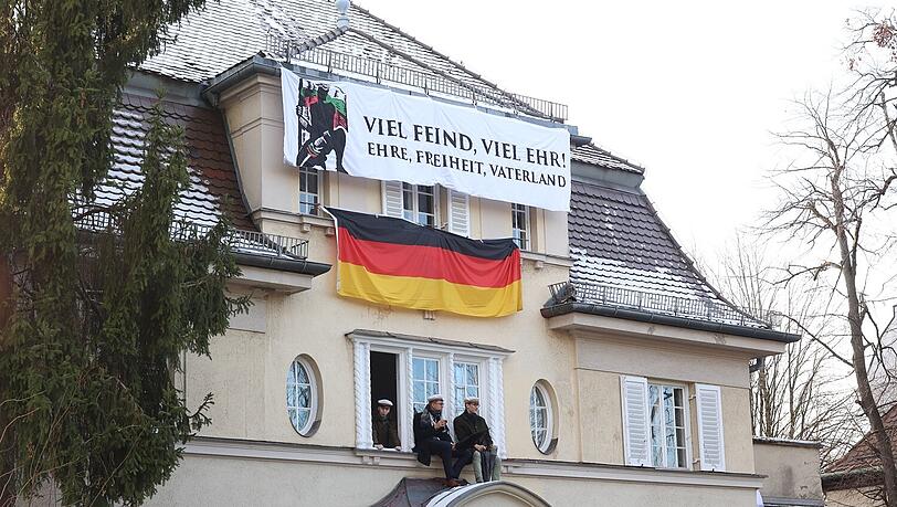 Das Gebäude der Burschenschaftler der rechtsextremen Studentenverbindung Danubia.  (Archivbild)