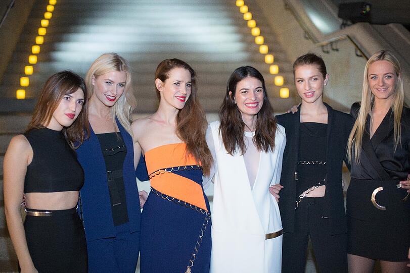 Jeanne Damas, Lena Gercke, Julia Malick, Leila Yavari, Tali Lennox und Virginie Courtin-Clarins (v.l.)